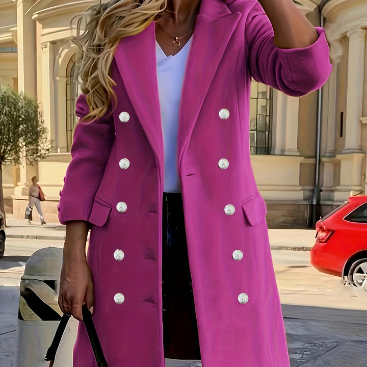 Marielle | Women's Double-Breasted Longline Tailored Winter Coat