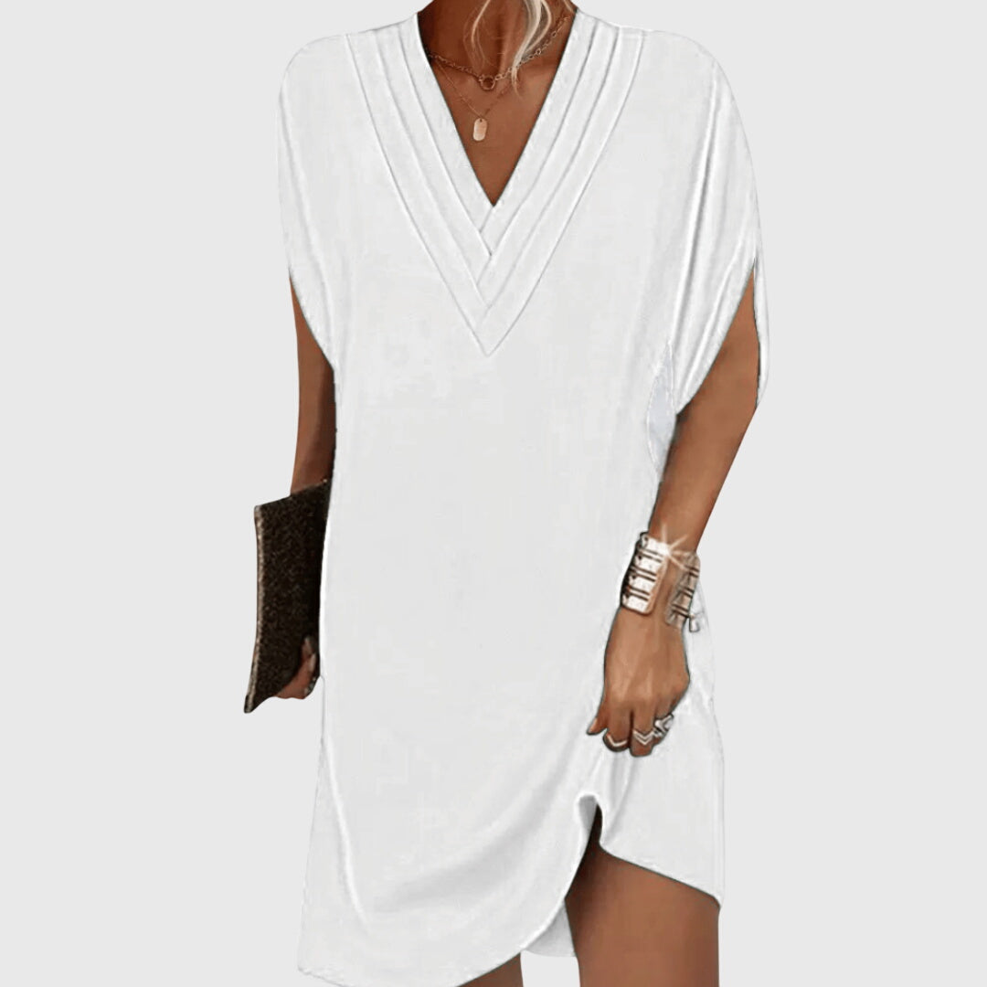 Women's V-Neck Flowy Dress