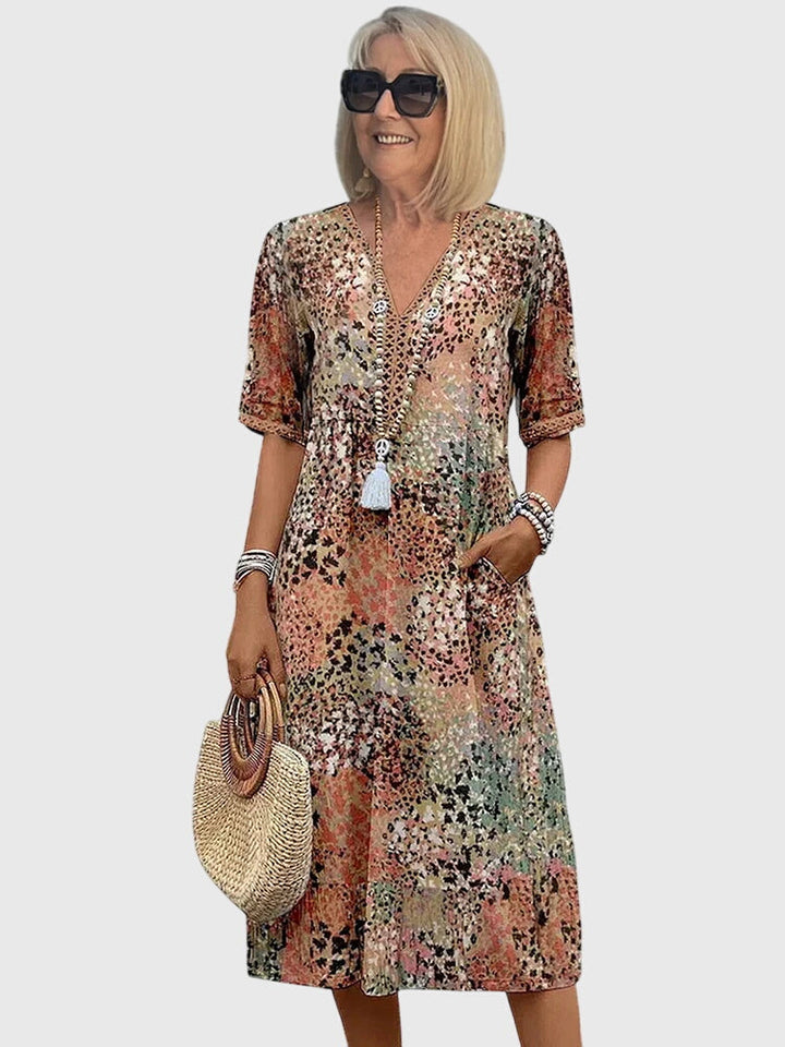 Women's Summer Floral Midi Dress