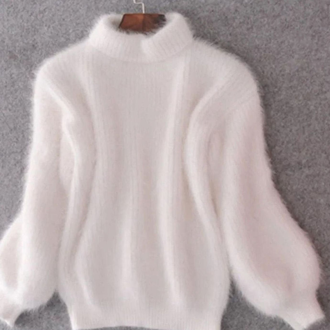 Myra | Women's Oversized Fluffy Roll Neck Jumper