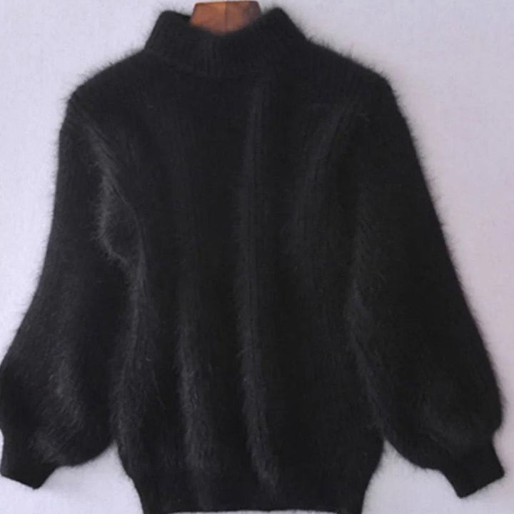Myra | Women's Oversized Fluffy Roll Neck Jumper