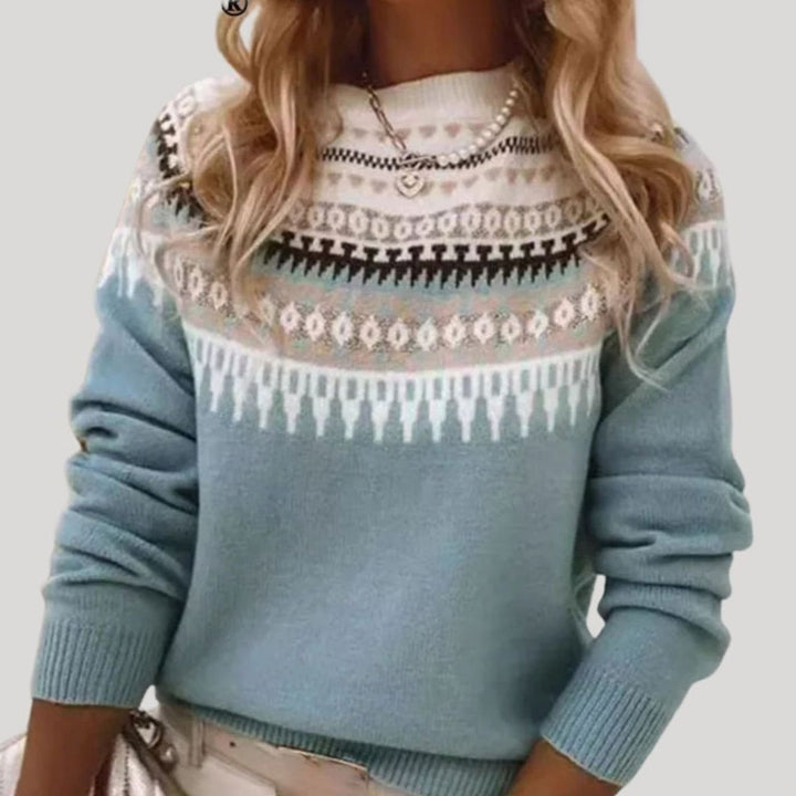 Cecelia | Women's Relaxed Fit Fair Isle Knit Jumper