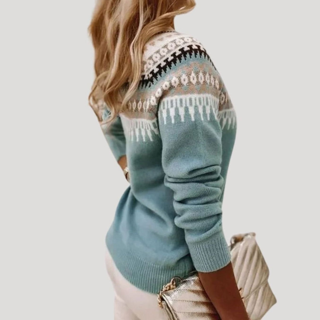 Cecelia | Women's Relaxed Fit Fair Isle Knit Jumper