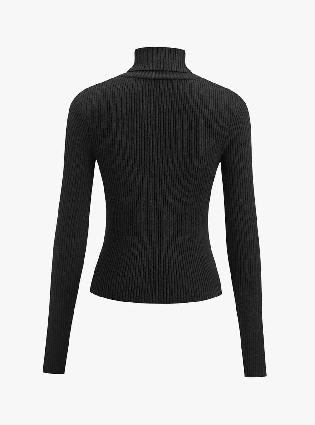 Roberta | Women's Slim Fit Ribbed Roll Neck Jumper