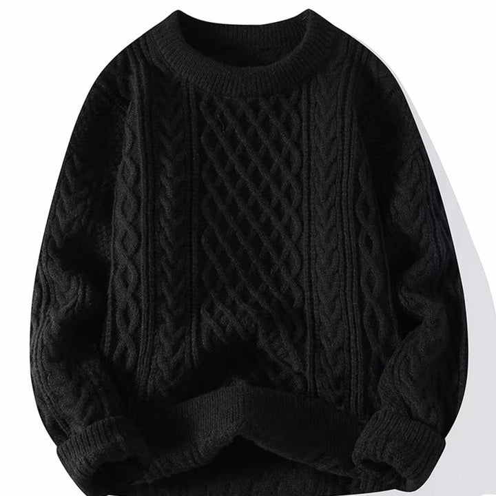Alistair | Men's Chunky Cable Knit Crew Neck Jumper