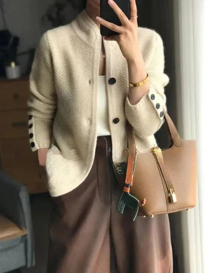 Catriona | Women's Cashmere Button-Up Cardigan