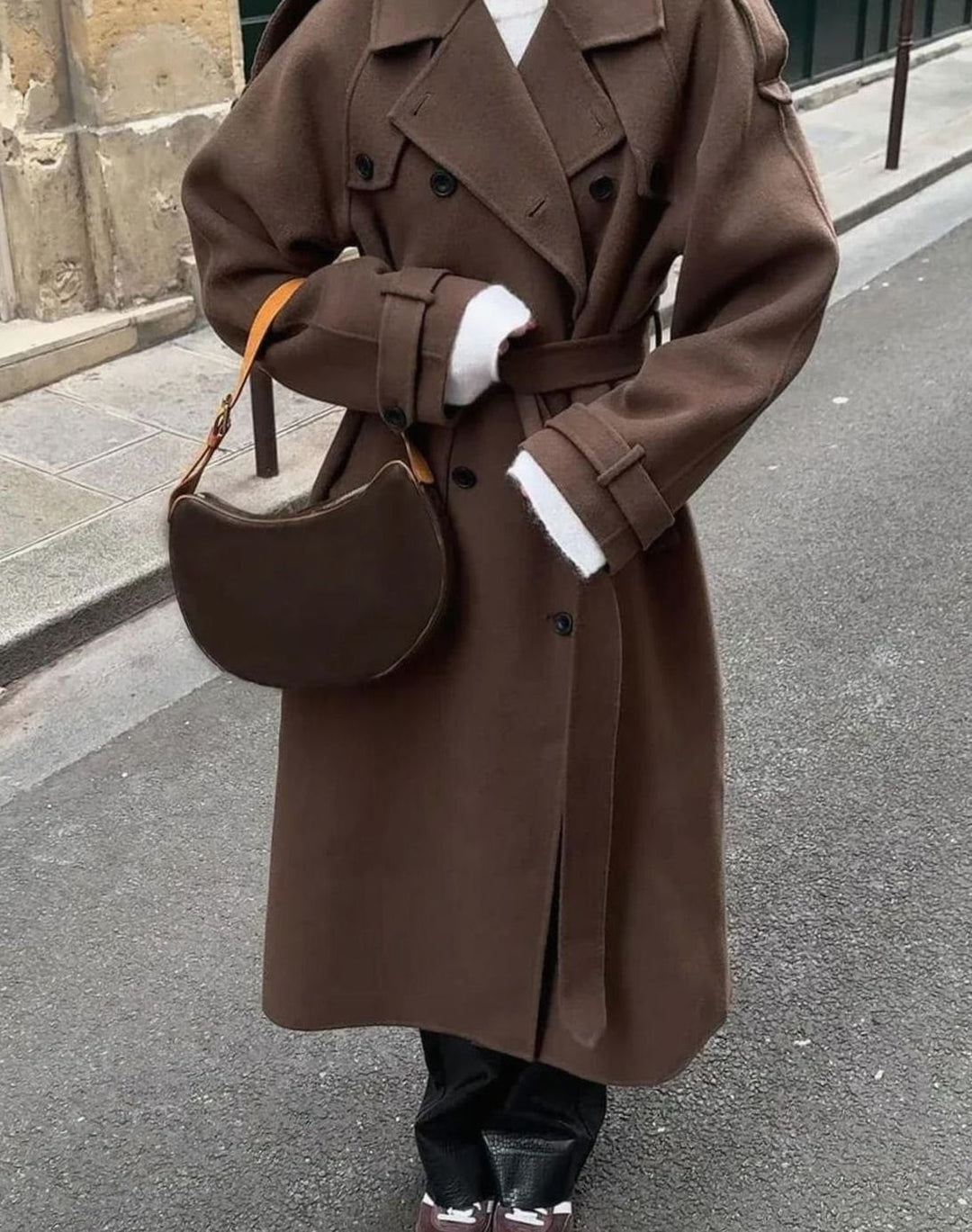 Lorna | Women's Long Belted Wool Winter Coat