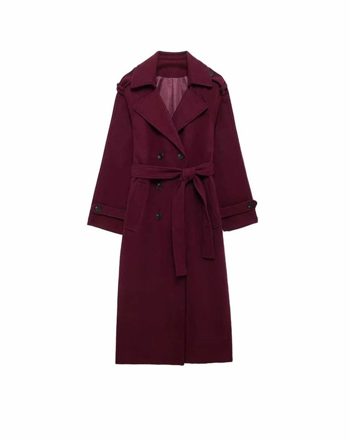 Lorna | Women's Long Belted Wool Winter Coat