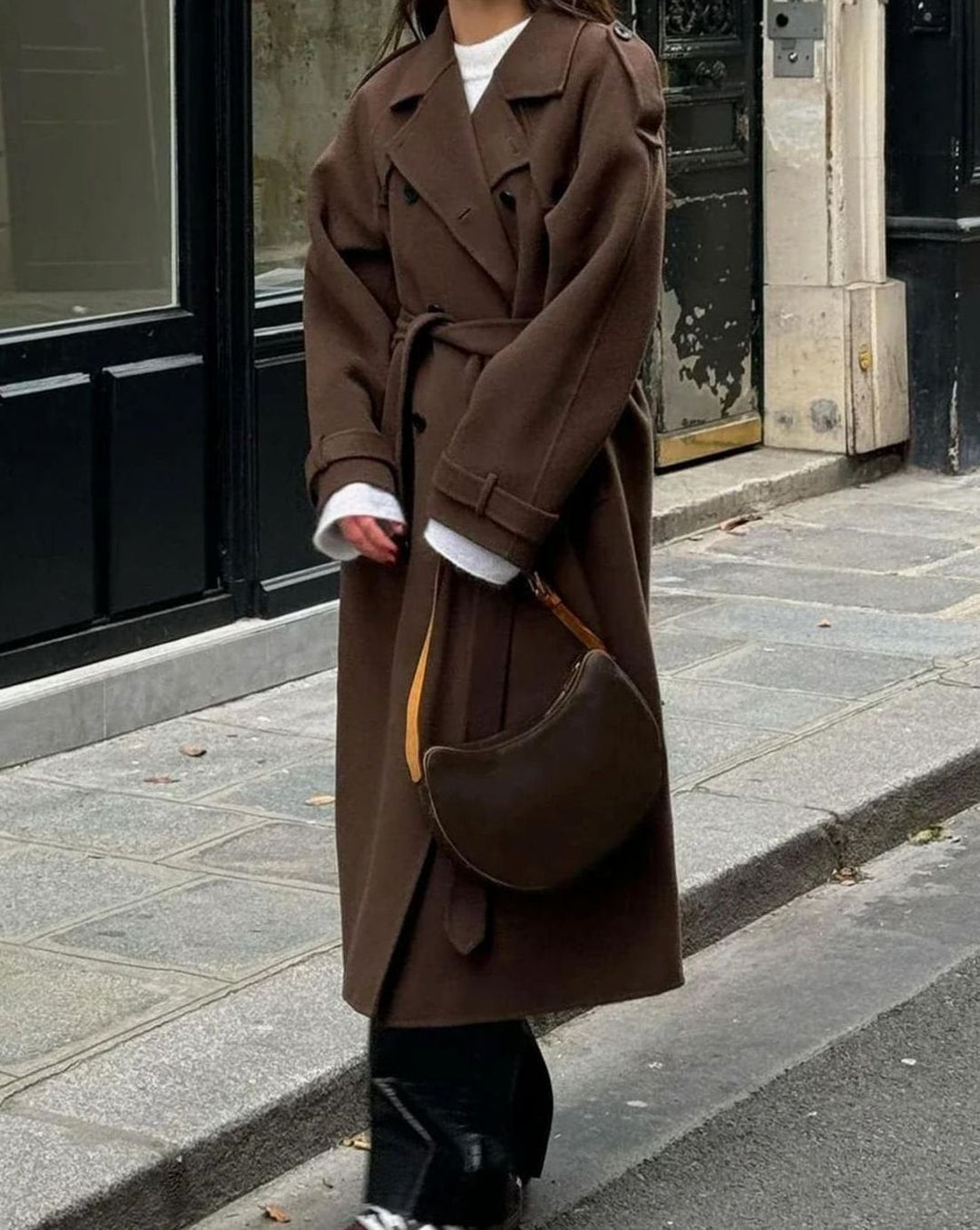 Lorna | Women's Long Belted Wool Winter Coat