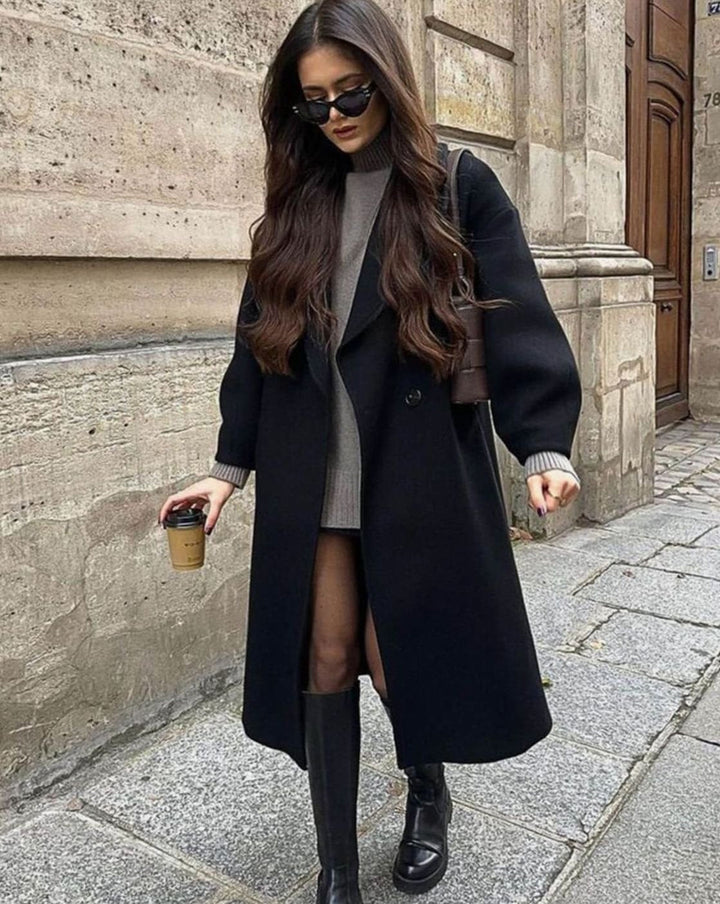 Lorna | Women's Long Belted Wool Winter Coat