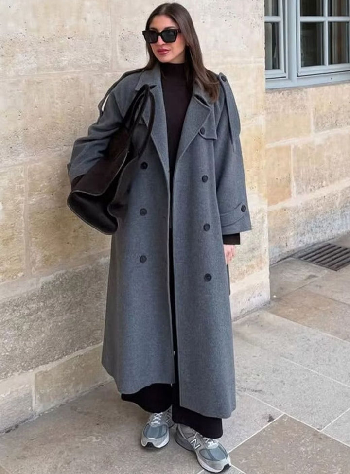 Lorna | Women's Long Belted Wool Winter Coat