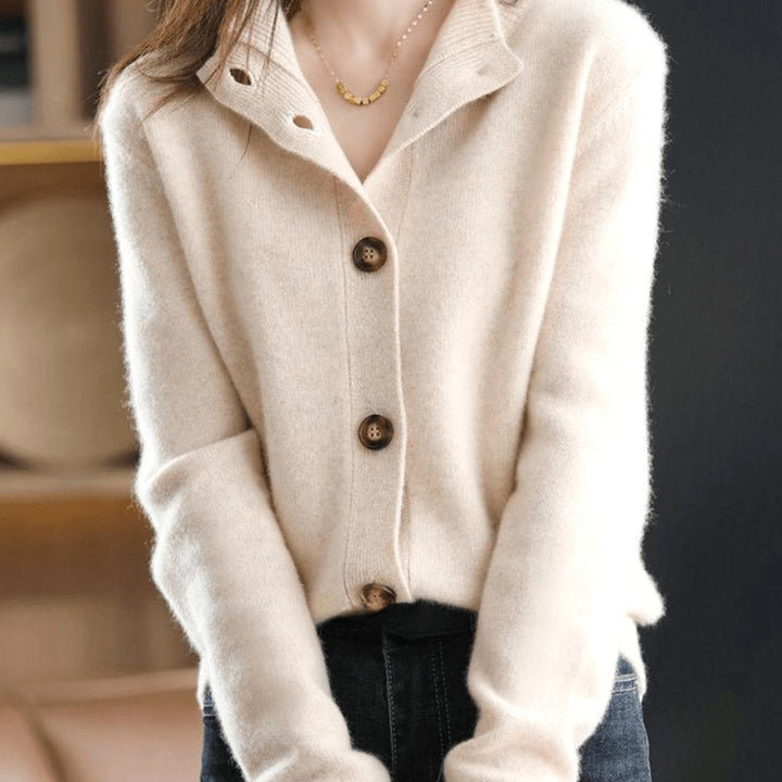 Elsie | Women's Lightweight Collared Knit Cardigan