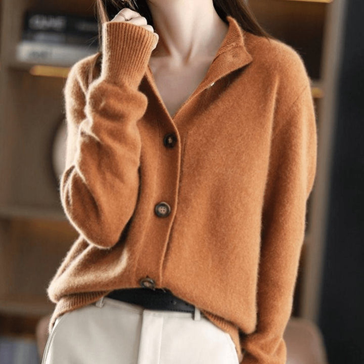 Elsie | Women's Lightweight Collared Knit Cardigan