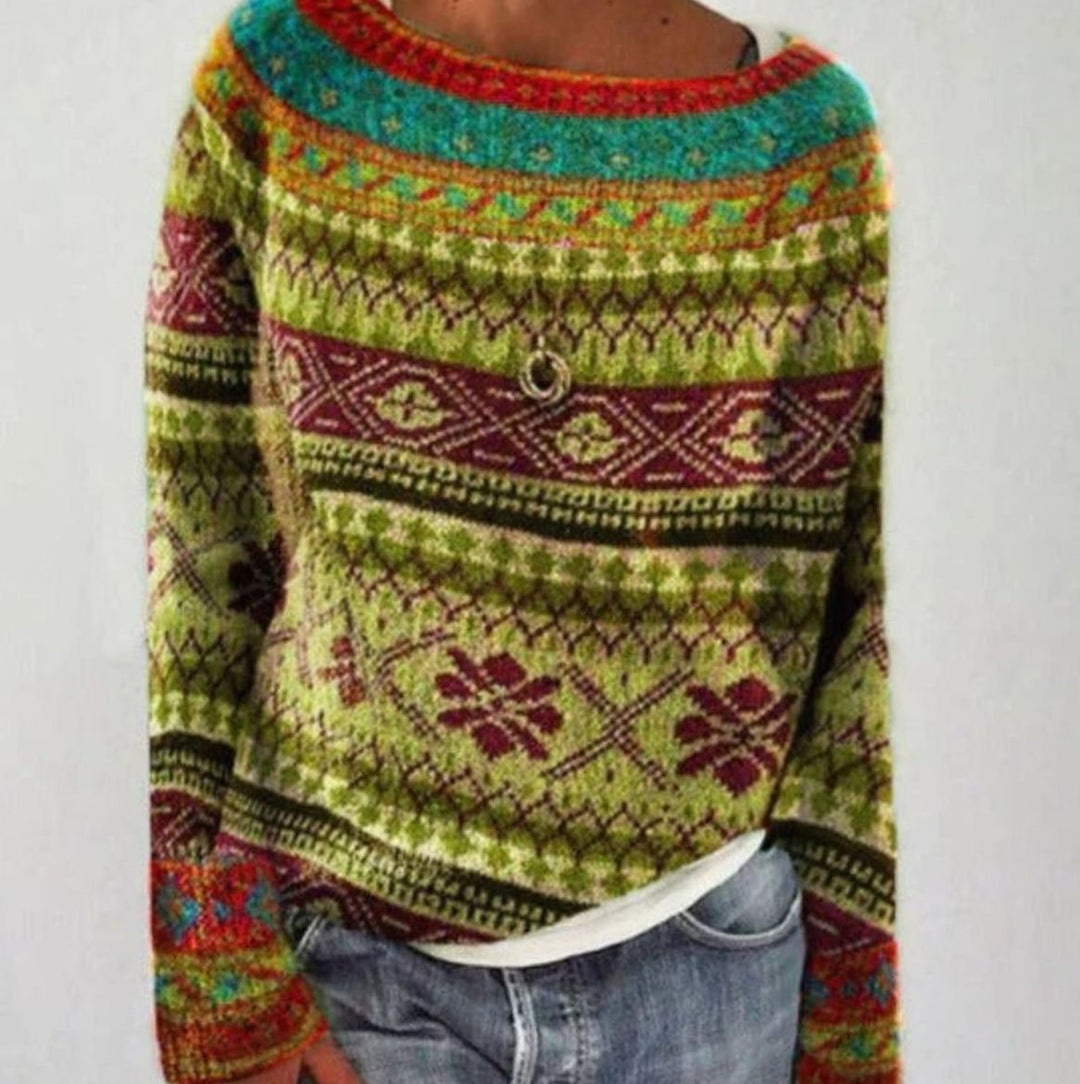 Wilma | Women's Relaxed Fit Nordic Knit Jumper