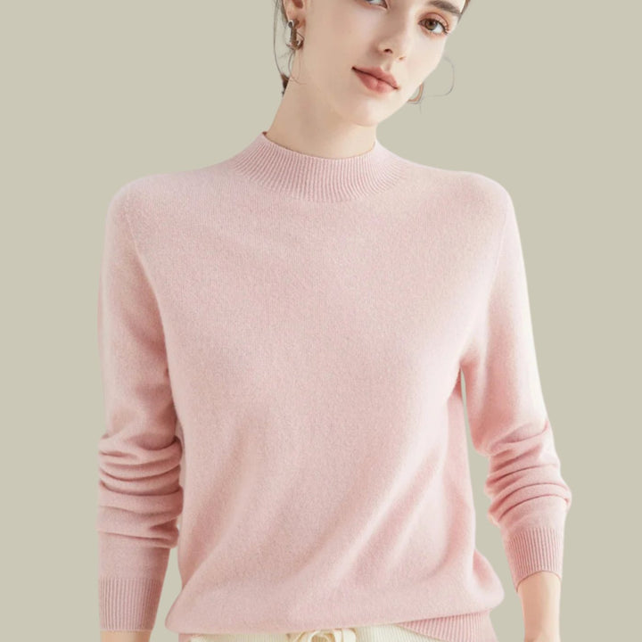 Henrietta | Women's Merino Wool Mock Neck Jumper
