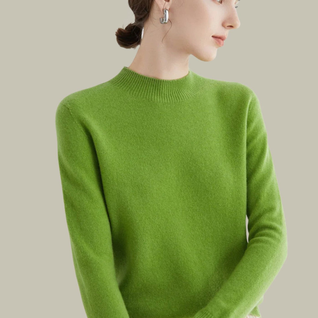 Henrietta | Women's Merino Wool Mock Neck Jumper