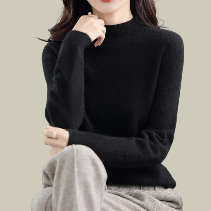Henrietta | Women's Merino Wool Mock Neck Jumper