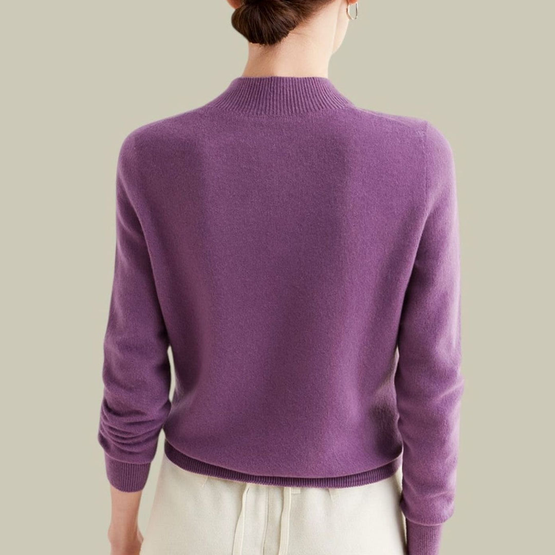Henrietta | Women's Merino Wool Mock Neck Jumper