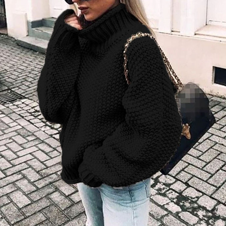 Moira | Women's Oversized Chunky Knit Roll Neck Jumper