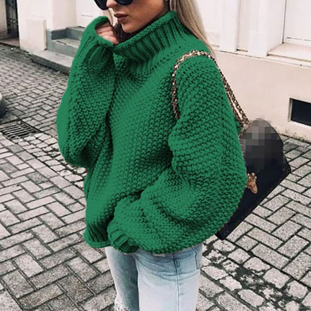 Moira | Women's Oversized Chunky Knit Roll Neck Jumper