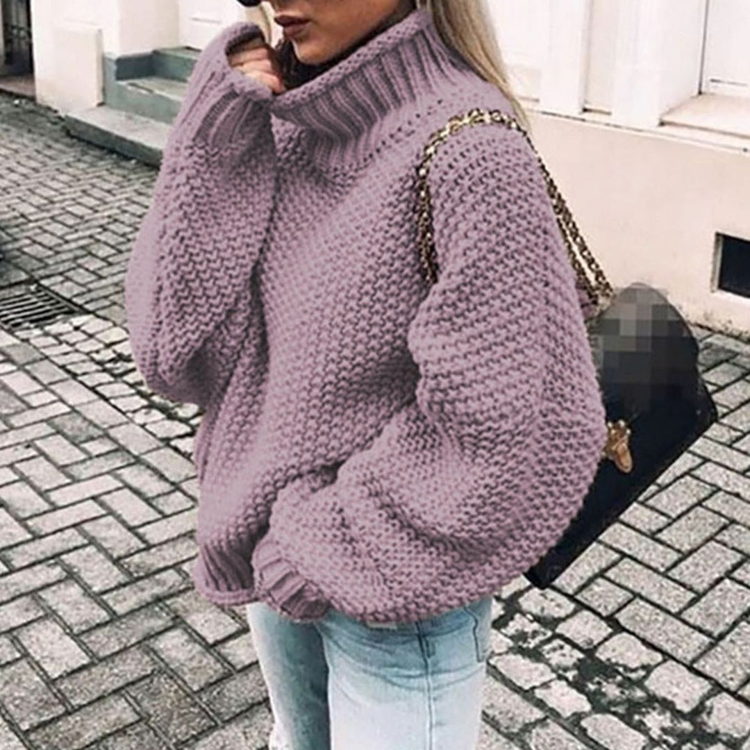 Moira | Women's Oversized Chunky Knit Roll Neck Jumper