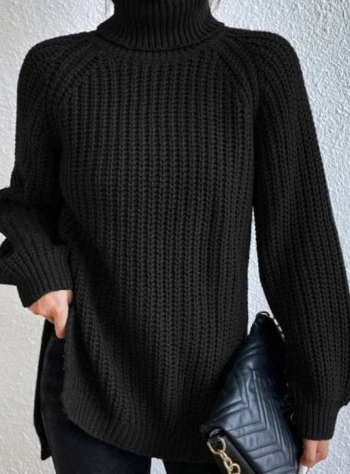 Anoushka | Women's Oversized Chunky Knit Roll Neck Jumper