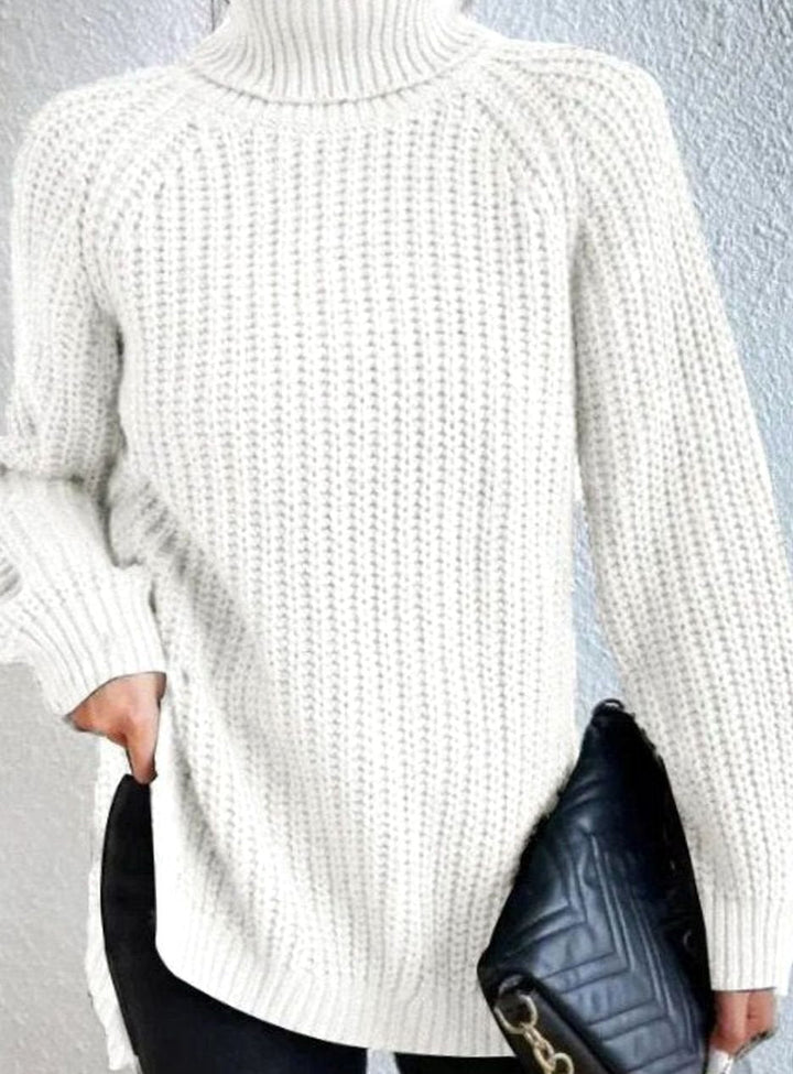 Anoushka | Women's Oversized Chunky Knit Roll Neck Jumper