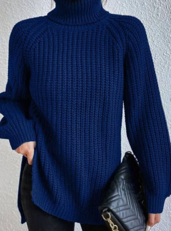Anoushka | Women's Oversized Chunky Knit Roll Neck Jumper