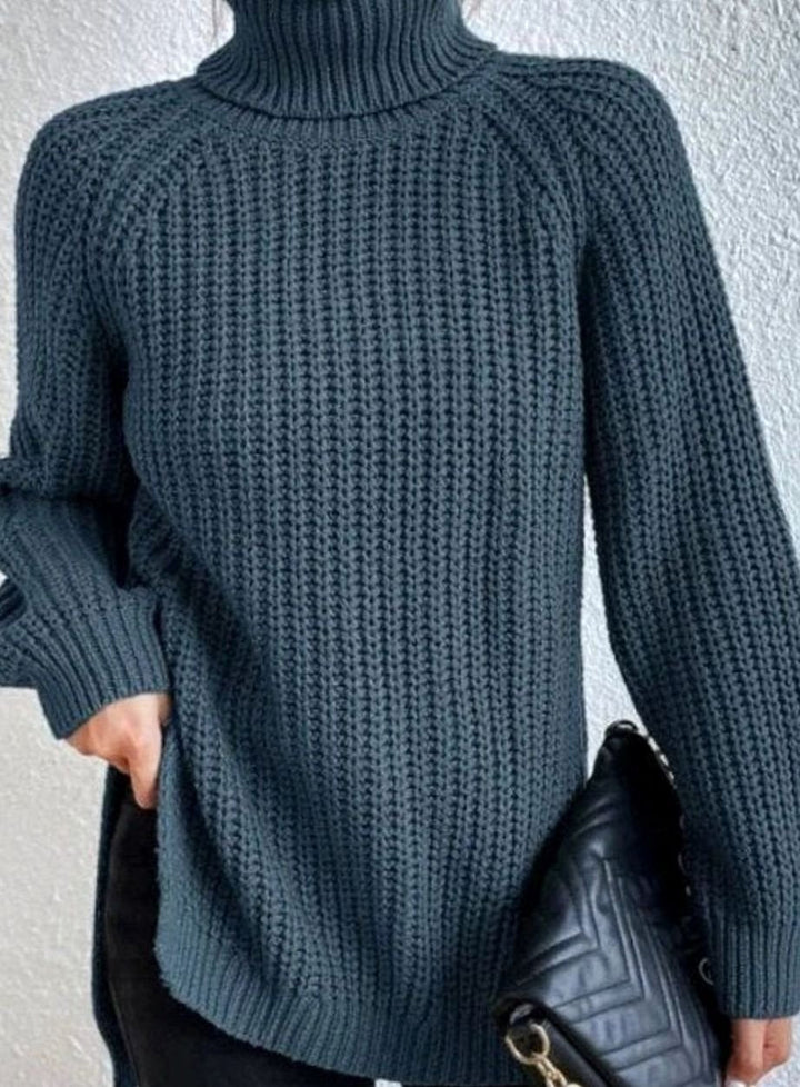 Anoushka | Women's Oversized Chunky Knit Roll Neck Jumper