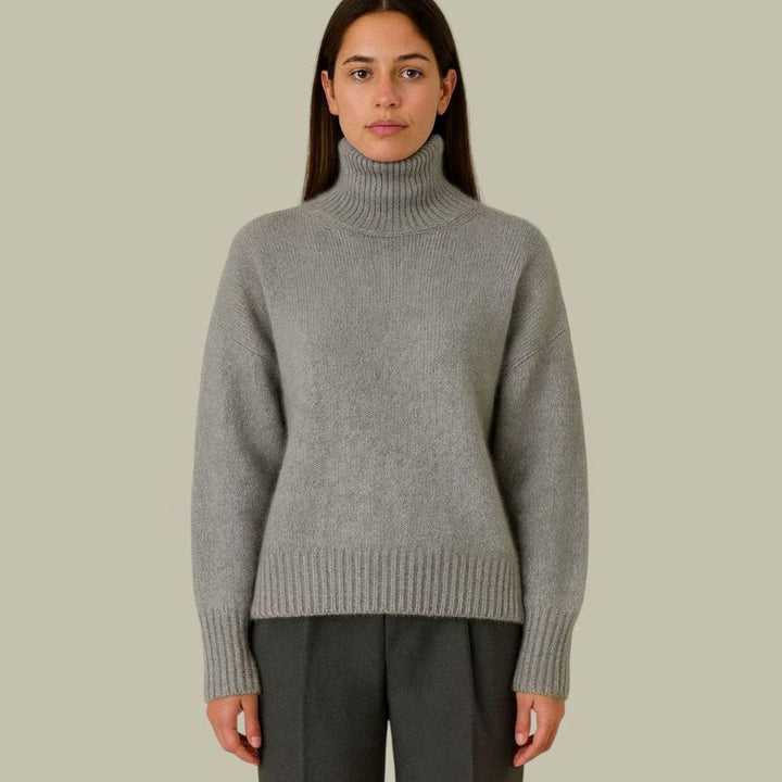 Annette | Women's Oversized Merino Wool Roll Neck Jumper