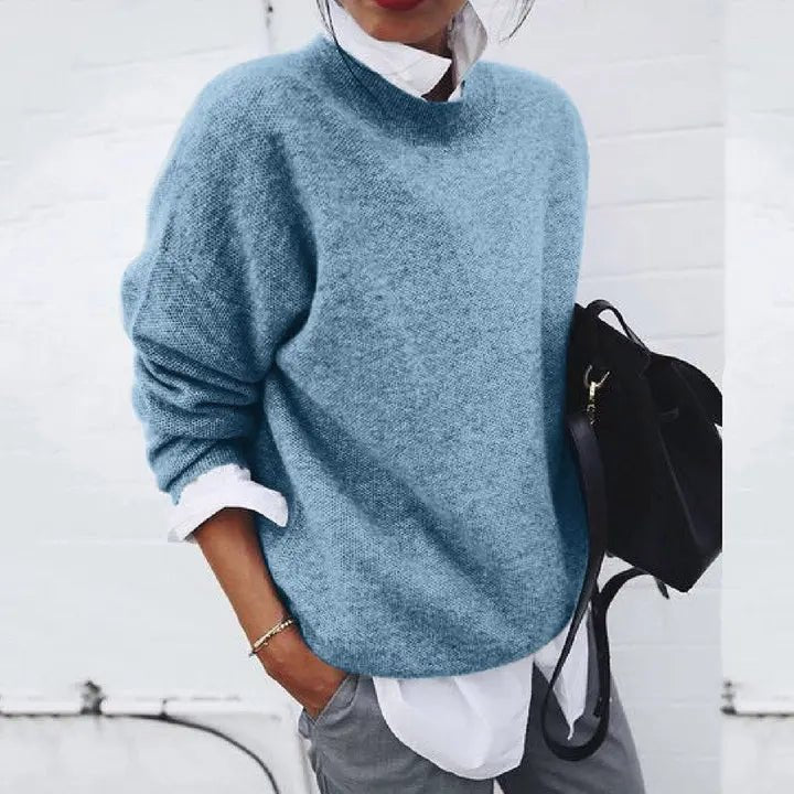 Ailsa | Women's Oversized Cashmere-Blend Crew Neck Jumper