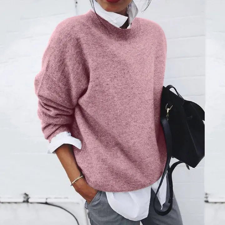 Ailsa | Women's Oversized Cashmere-Blend Crew Neck Jumper