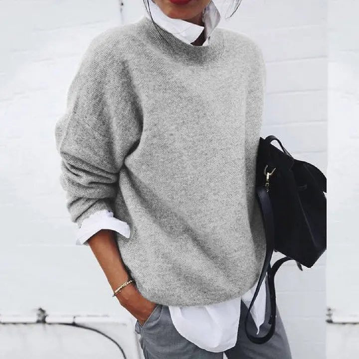 Ailsa | Women's Oversized Cashmere-Blend Crew Neck Jumper