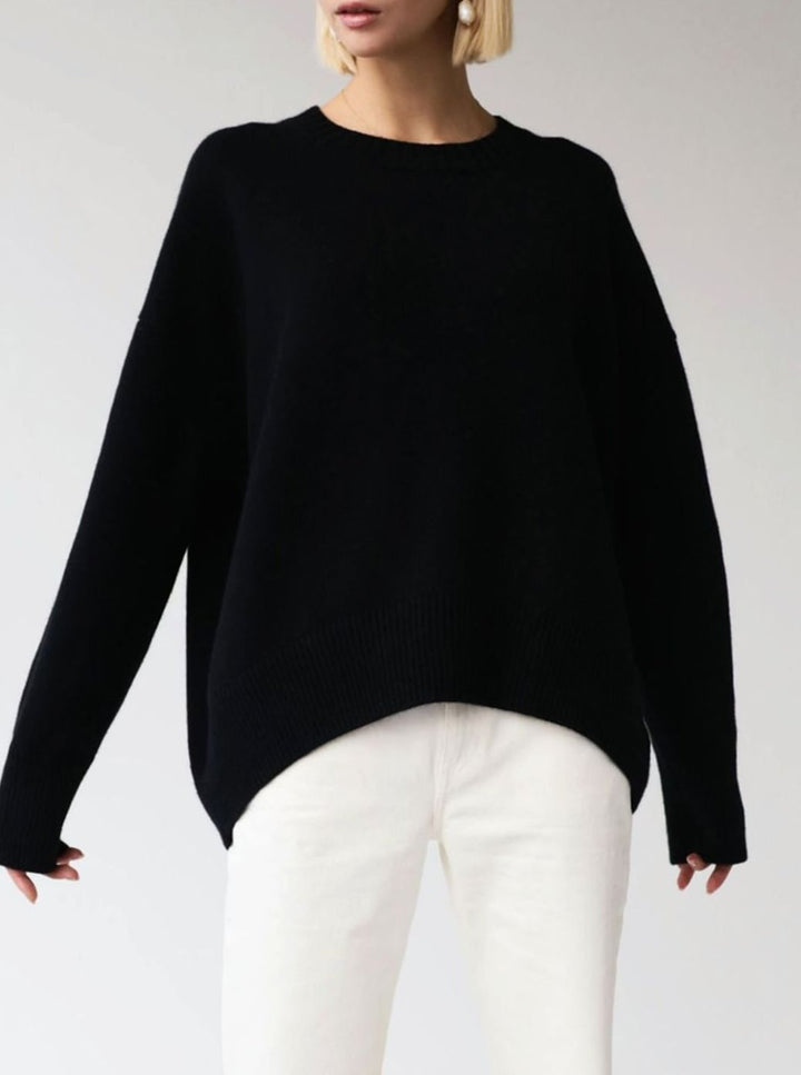 Effie | Women's Oversized Crew Neck Knitted Jumper