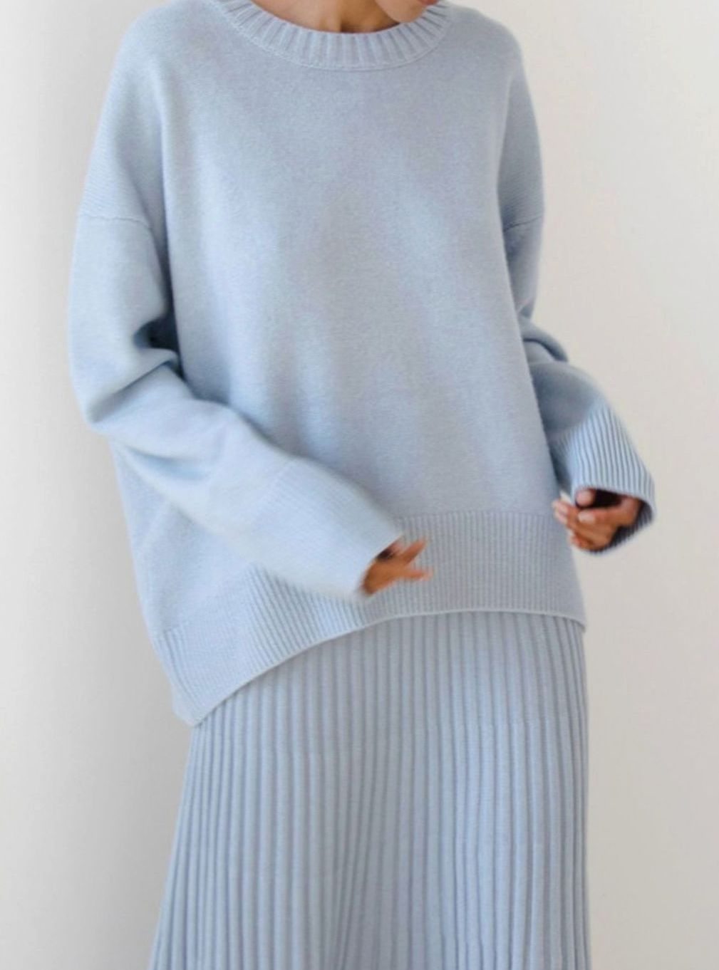 Effie | Women's Oversized Crew Neck Knitted Jumper