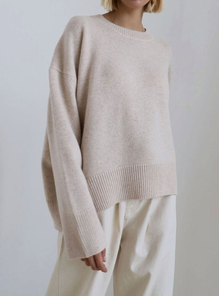 Effie | Women's Oversized Crew Neck Knitted Jumper