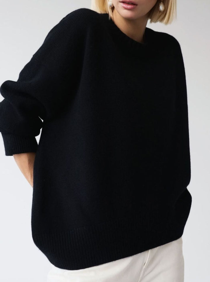 Effie | Women's Oversized Crew Neck Knitted Jumper