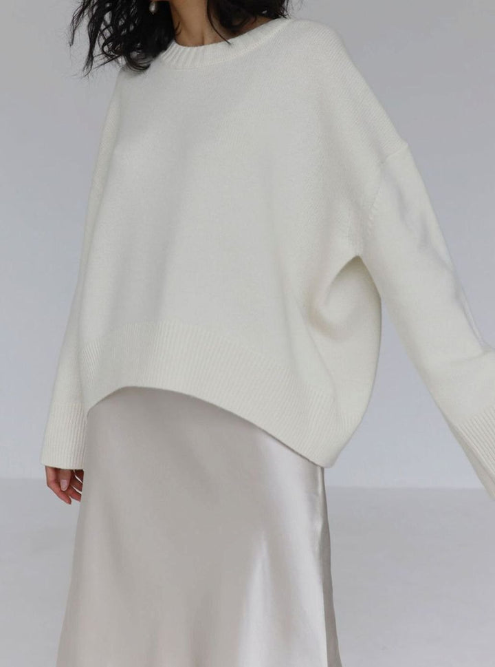 Effie | Women's Oversized Crew Neck Knitted Jumper