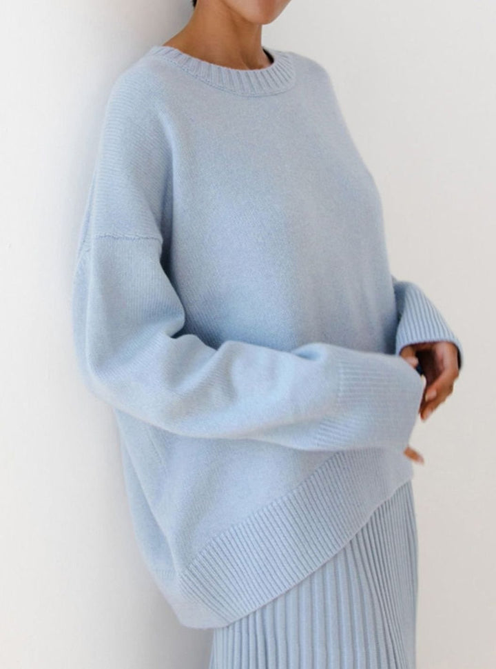 Effie | Women's Oversized Crew Neck Knitted Jumper