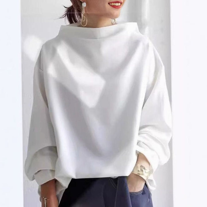 Ines | Women's Oversized High Neck Knitted Jumper