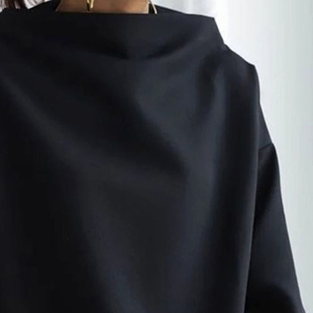 Ines | Women's Oversized High Neck Knitted Jumper