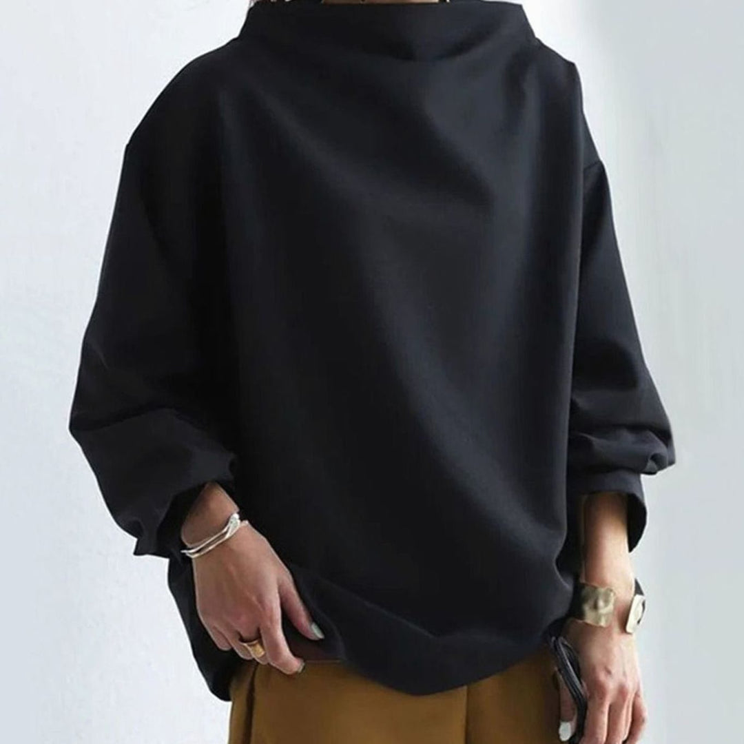 Ines | Women's Oversized High Neck Knitted Jumper