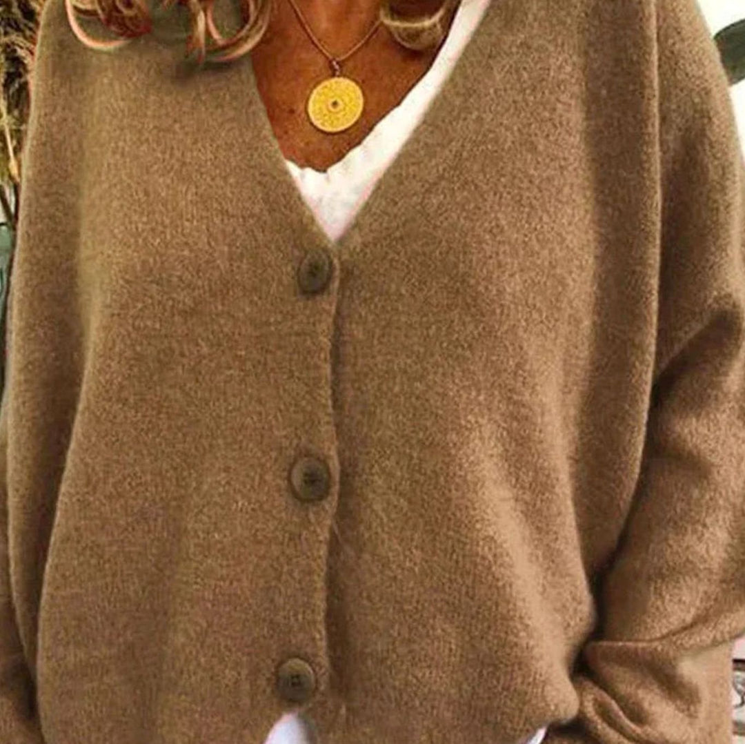 Doreen | Women's Oversized V-Neck Knit Cardigan