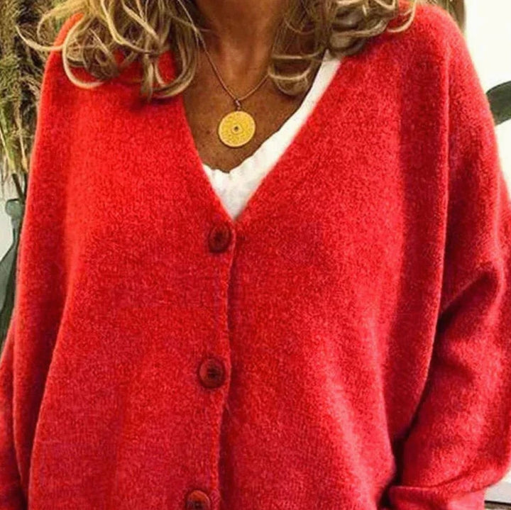 Doreen | Women's Oversized V-Neck Knit Cardigan
