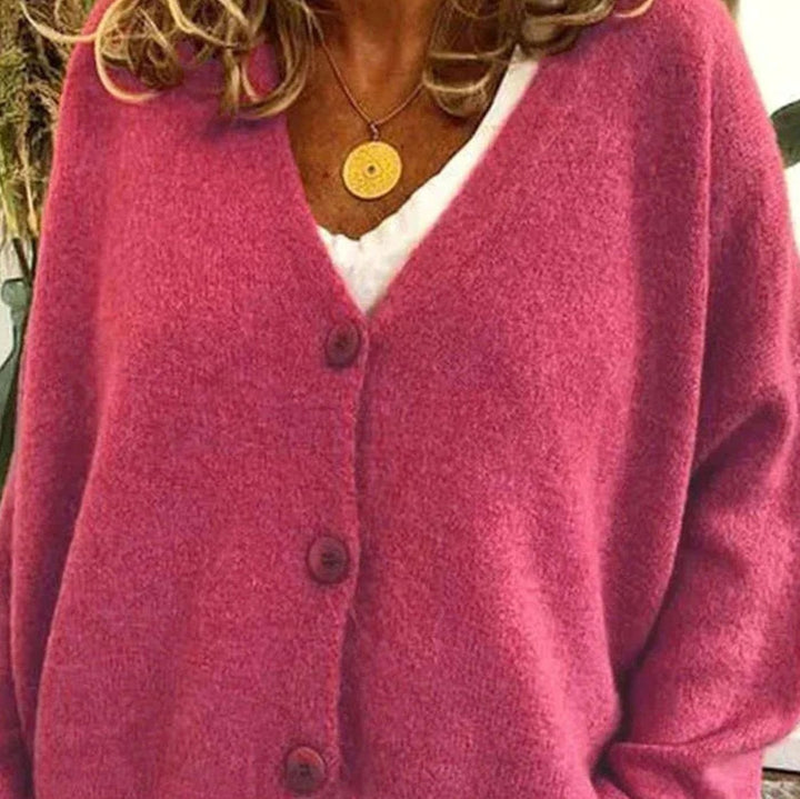 Doreen | Women's Oversized V-Neck Knit Cardigan