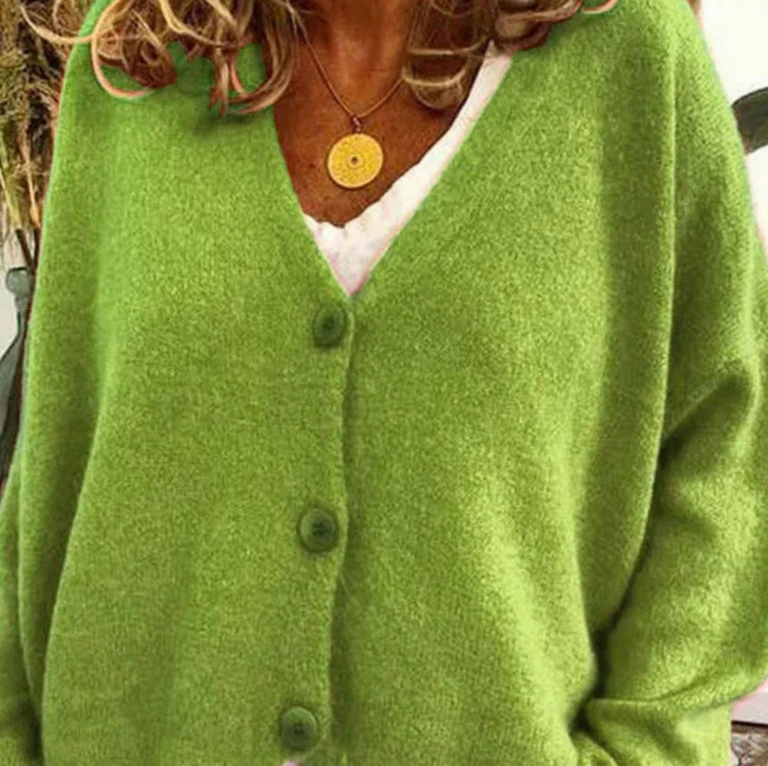 Doreen | Women's Oversized V-Neck Knit Cardigan