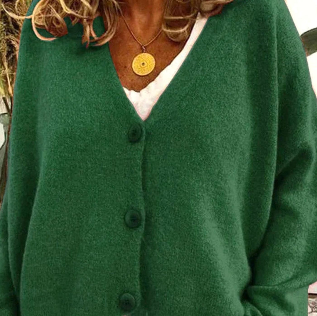 Doreen | Women's Oversized V-Neck Knit Cardigan