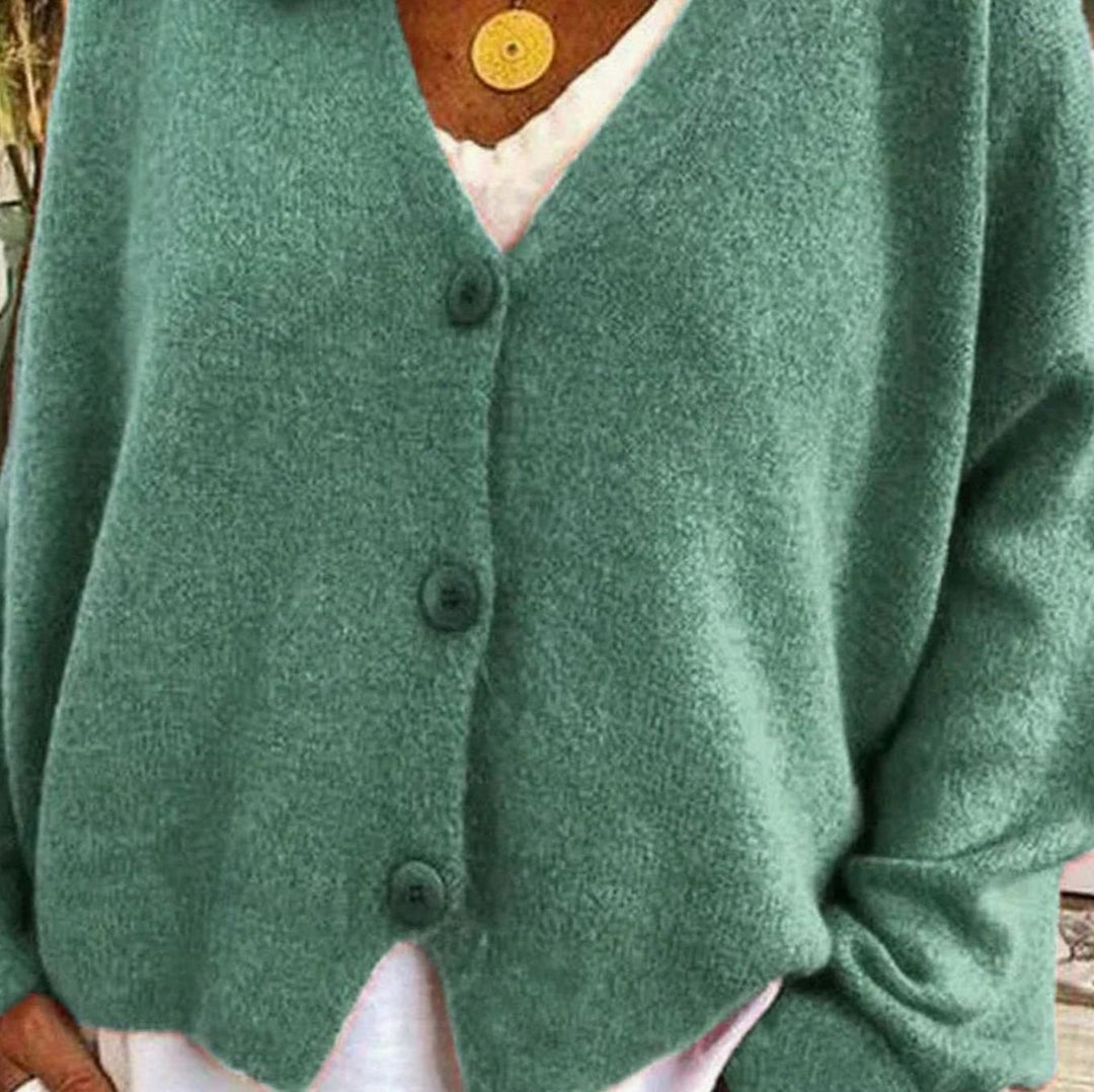 Doreen | Women's Oversized V-Neck Knit Cardigan