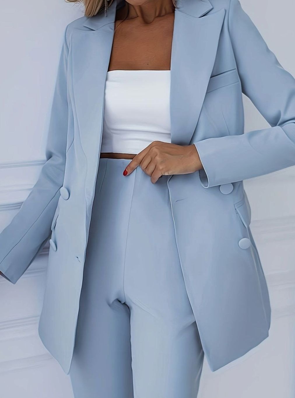 Kathleen | Women's Double-Breasted Blazer and Trouser Suit Set