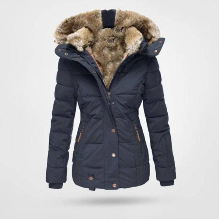 Ismayra | Women's Faux Fur Hooded Quilted Winter Parka Jacket